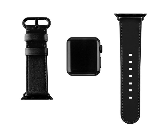 Alto Apple Watch 38/40/41mm 革バンド – カラス黒 - ショップ alto