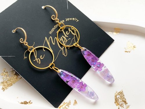 メル30077　ガラス　レジン　イヤリング メル30077様専用 ガラス レジン イヤリング