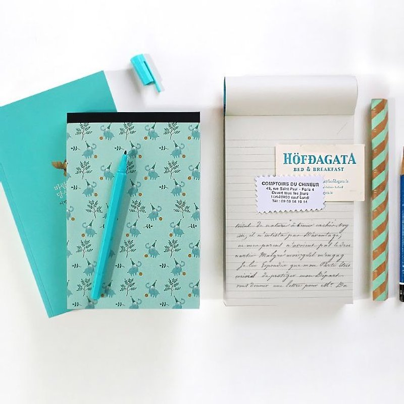Indigo-柳林风声 note paper S (small) - mint green, IDG09205 - Sticky Notes & Notepads - Paper Green