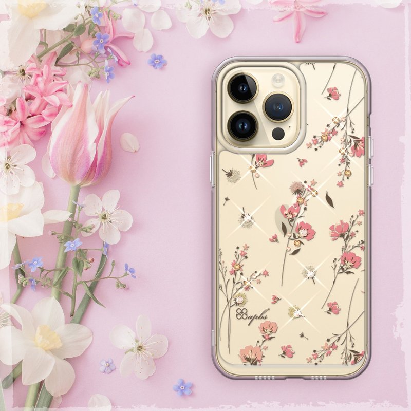 iPhone 14フルシリーズ耐衝撃ダブルマテリアルクリスタルカラーダイヤモンド電話ケース-スモールフレッシュ-Yuejianhua - スマホケース・カバー - その他の素材 多色