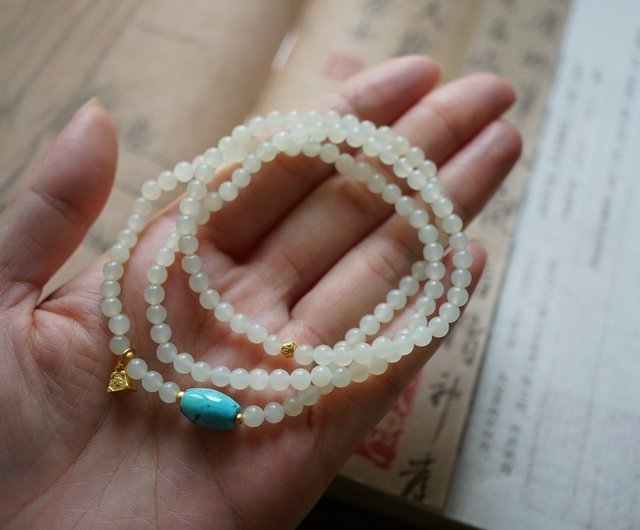 Hetian jade white jade outlets turquoise bracelet