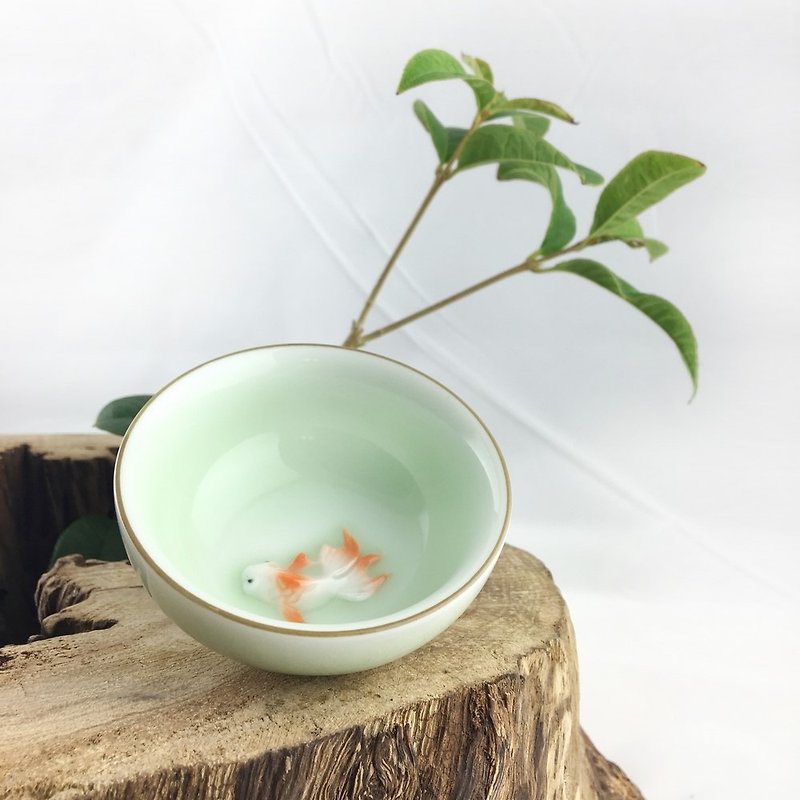 CereiZ生活品味・金魚杯 - 茶具/茶杯 - 陶 綠色