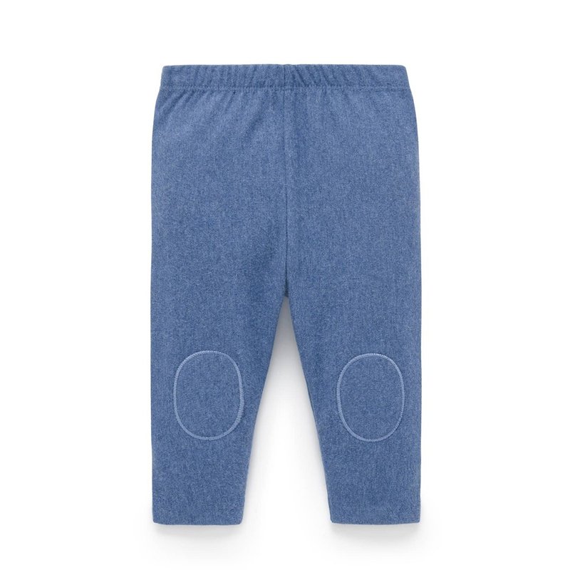 Australian Purebaby organic cotton baby comfortable cotton trousers 3M~18M blue - Pants - Cotton & Hemp 