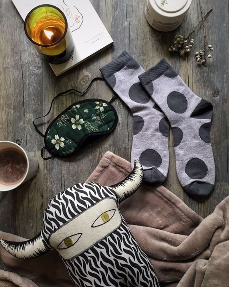 GillianSun Socks Collection 【HOT 熱銷款】1627GY - 襪子 - 棉．麻 灰色