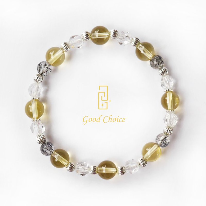 GoodChoice Collaboration Night Dawn Crystal Bracelet - สร้อยข้อมือ - เครื่องเพชรพลอย สีเหลือง