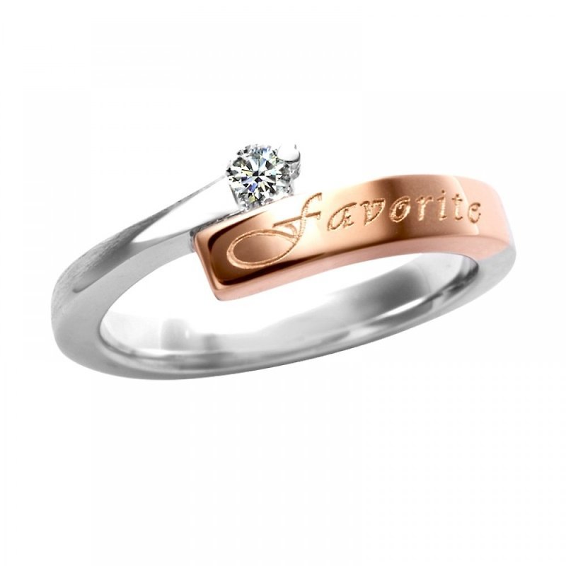 愛のダイヤモンド14 Kゴールドホワイトスチール女性リング結婚指輪結婚指輪をお勧めします - ペアリング - ダイヤモンド シルバー