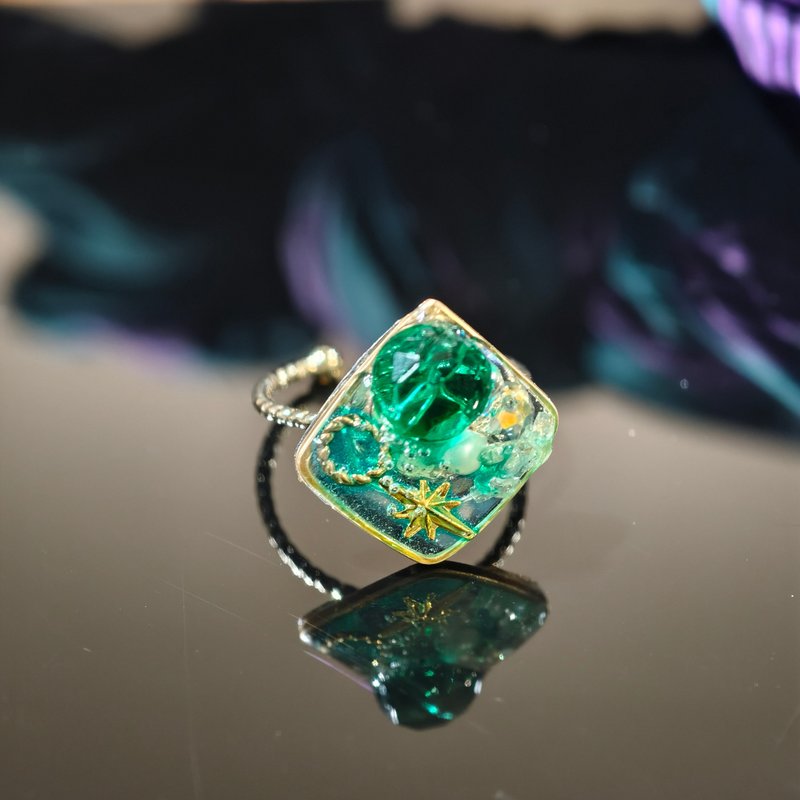 創意 設計 戒指 綠星神諭 Emerald Prophecy - 戒指 - 其他材質 綠色