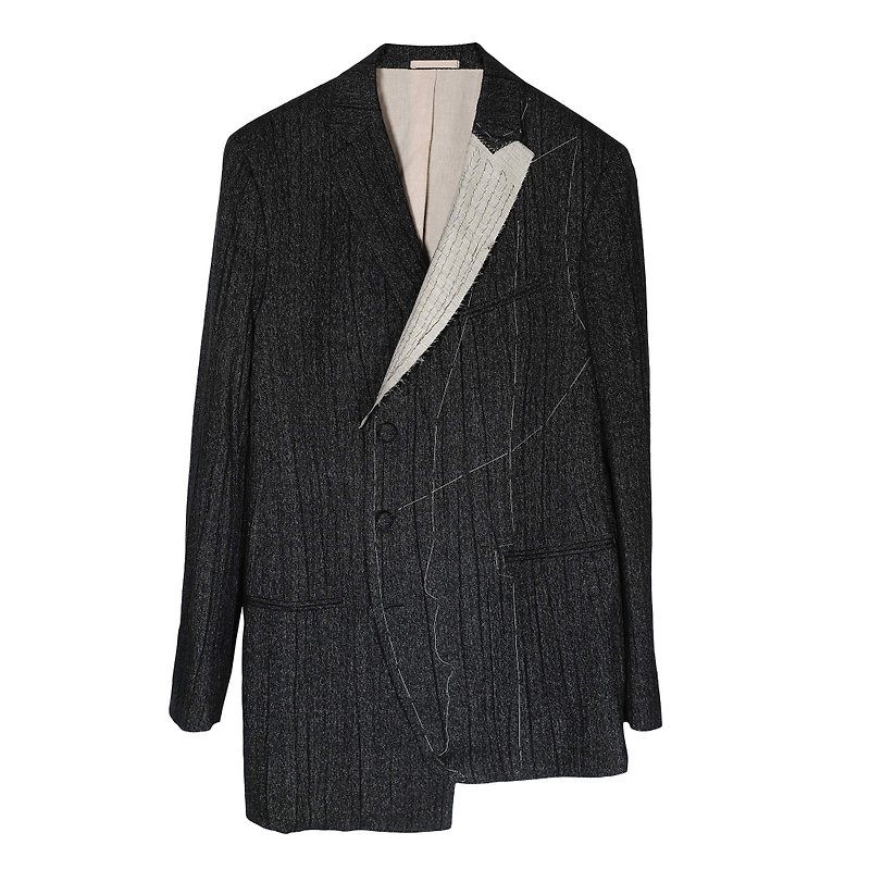 "Atelic" Blazer - Women's Blazers & Trench Coats - Wool Gray