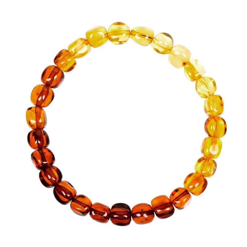 Rainbow Amber 5g Unshape Bracelets - Bracelets - Semi-Precious Stones Multicolor