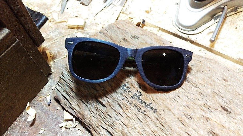 Mr.Banboo F series [sunglasses encounter with a temperature of bamboo story] Taiwan handmade glasses - Glasses & Frames - Bamboo Green