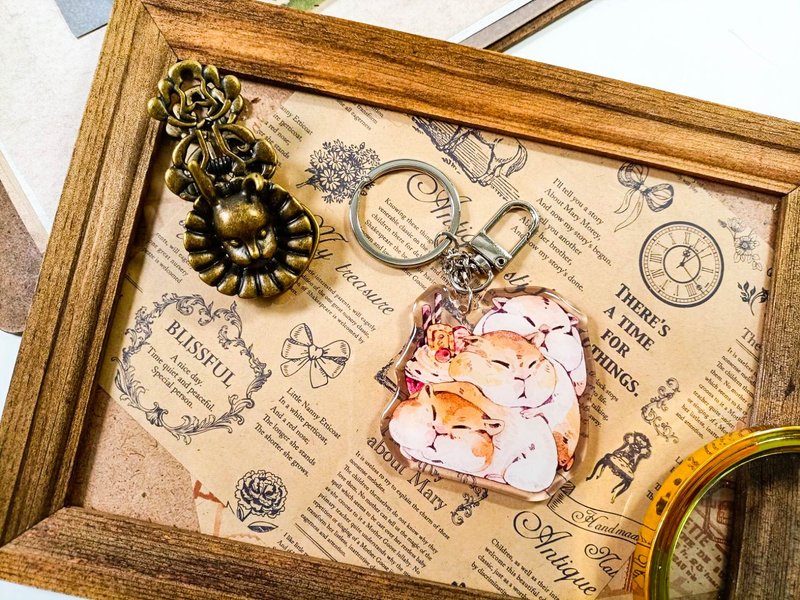 KR519可愛吊飾cute pendant_萌鼠cute mouse.H - 鑰匙圈/鑰匙包 - 塑膠 多色