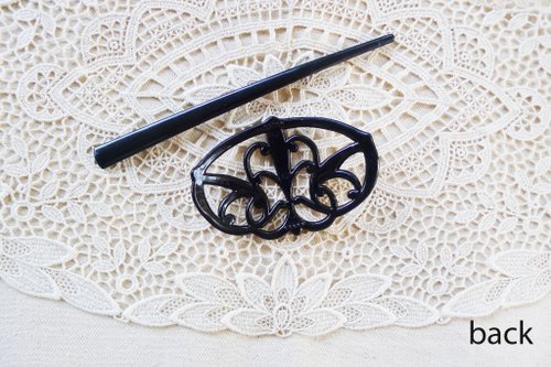 ブラック ヘアピン プラスチック製 ヘアピン アメリカピン 玉付・黒色 ブラック 扱いやすくしっかり