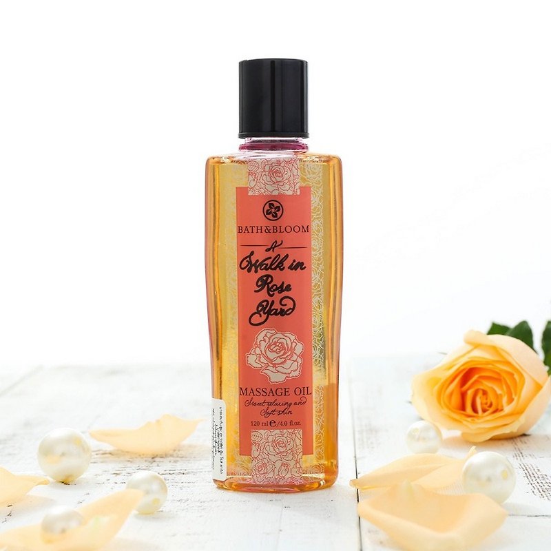 【Bath & Bloom】Walking Rose Garden Massage Oil 120ml - เอสเซ้นซ์/แอมพูล - พลาสติก 
