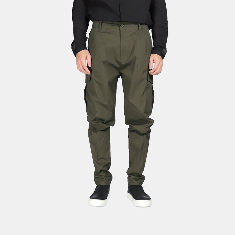 Two-pocket stretch functional pants - Men's Pants - Cotton & Hemp Green