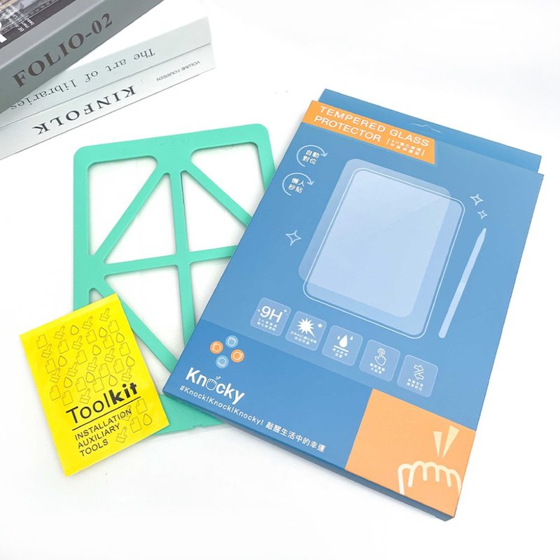 iPad EasyShield 自動除塵抗藍光秒貼 9H玻璃貼 - 平板/電腦保護殼/保護貼 - 其他材質 透明