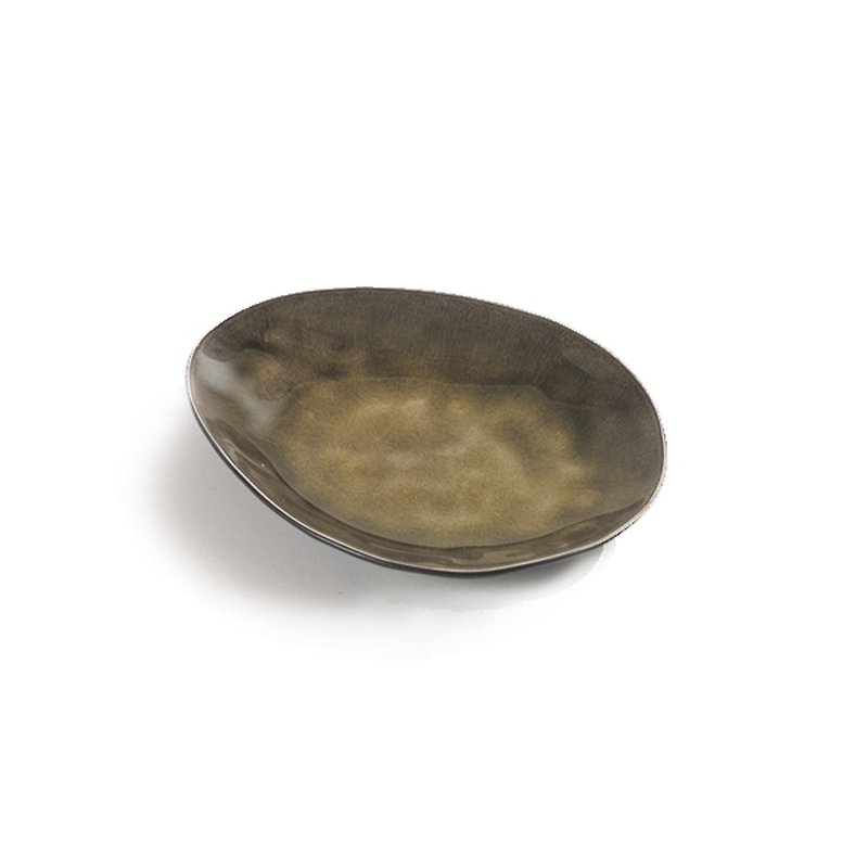 【ベルギーセラックス】ピュアディナープレートオリーブグリーン - 小皿 - 陶器 グリーン