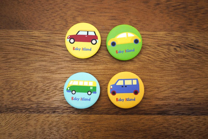 Car badge into 4 groups: mini + van + + Beetle car Fangfang - Badges & Pins - Plastic Multicolor