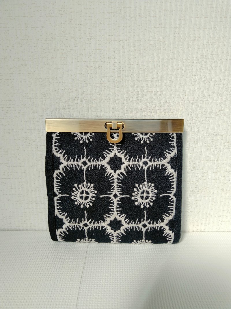 ミナペルホネン　anemone　２つ折り財布 - 財布 - コットン・麻 ブルー