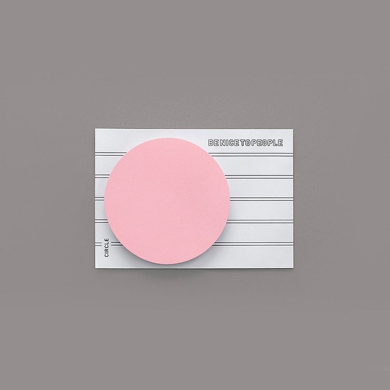 BNTP Super Ability Geometric Posture - Pink Circle, BNP81819 - กระดาษโน้ต - กระดาษ สึชมพู