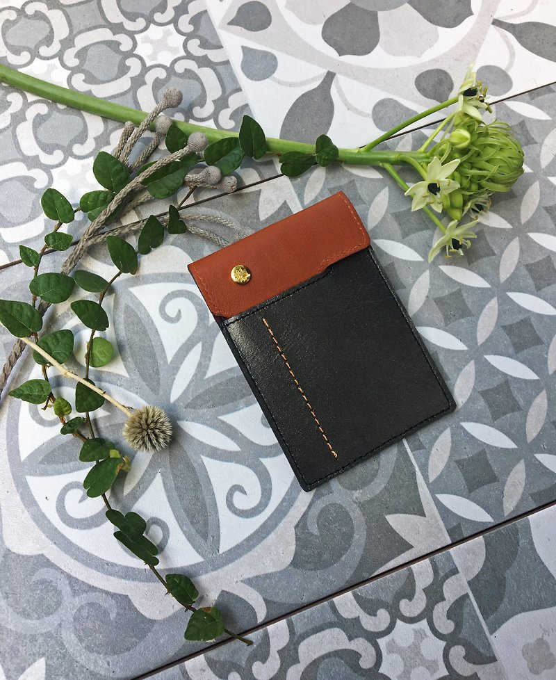 Professional handmade - handmade leather business card holder (2) - Card Holders & Cases - Genuine Leather Black