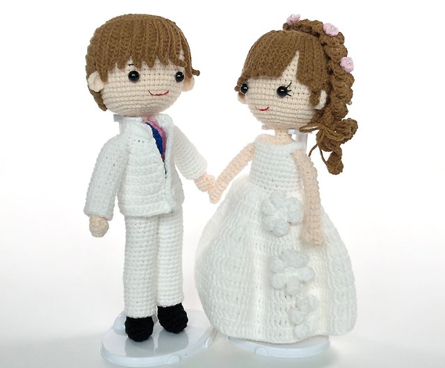 Customized wedding dolls, wedding dolls, wedding gifts, wedding  decorations, wedding decorations (custom color) - Shop silverbreeze Items  for Display - Pinkoi