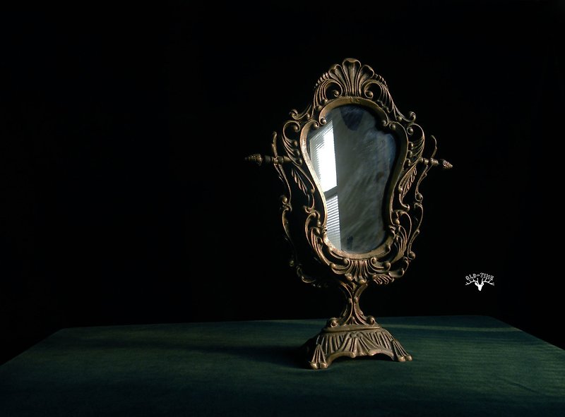 【老時光 OLD-TIME】早期歐洲老銅桌鏡 - 裝飾/擺設  - 其他材質 