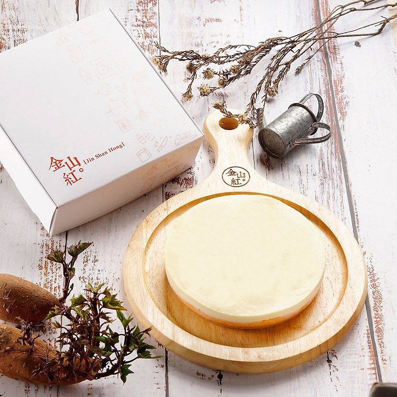 [Jinshan Red] 6-inch red sweet potato cheesecake - Cake & Desserts - Other Materials White