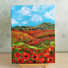絵画　ポピー　ケシの花　額縁豪華 000000001042_bqR5Jnd.jpg