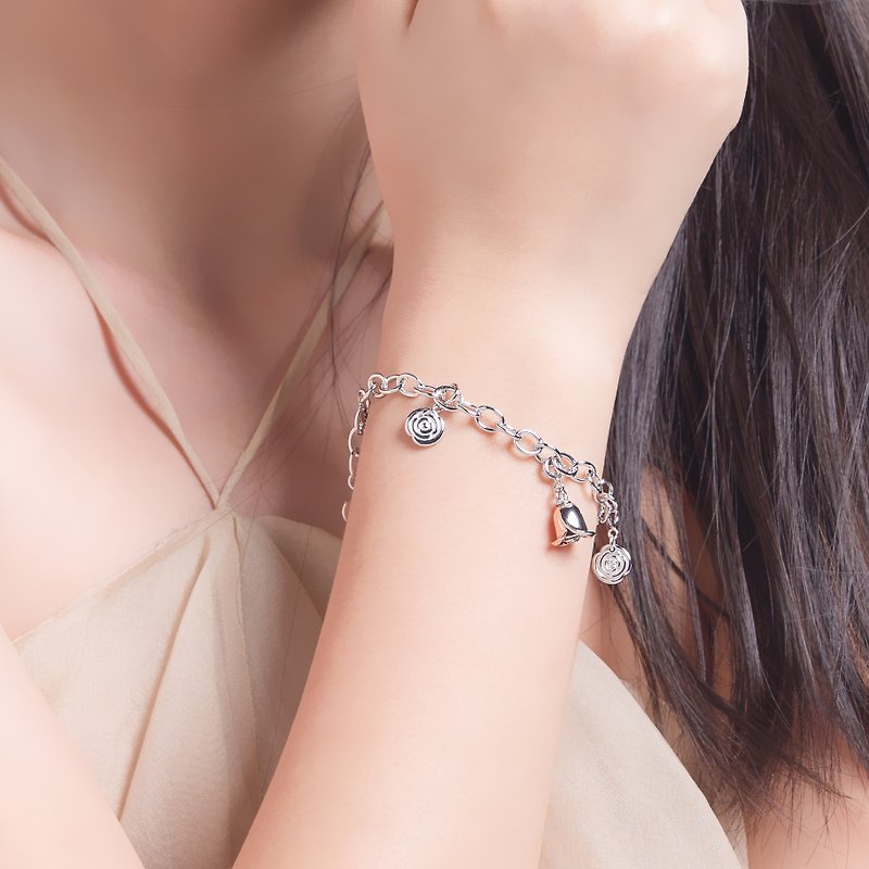 Rosebell Bracelet - 手鍊/手環 - 半寶石 銀色