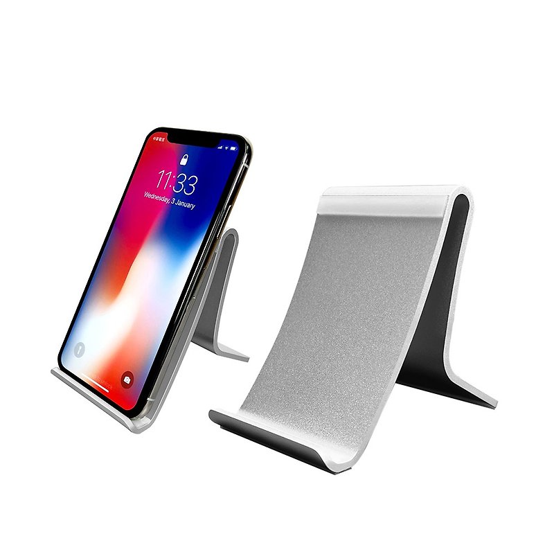 【ENABLE】Taiwan Made Aluminum Alloy Phone & Tablet Holder (EC-230) - Phone Stands & Dust Plugs - Aluminum Alloy Silver