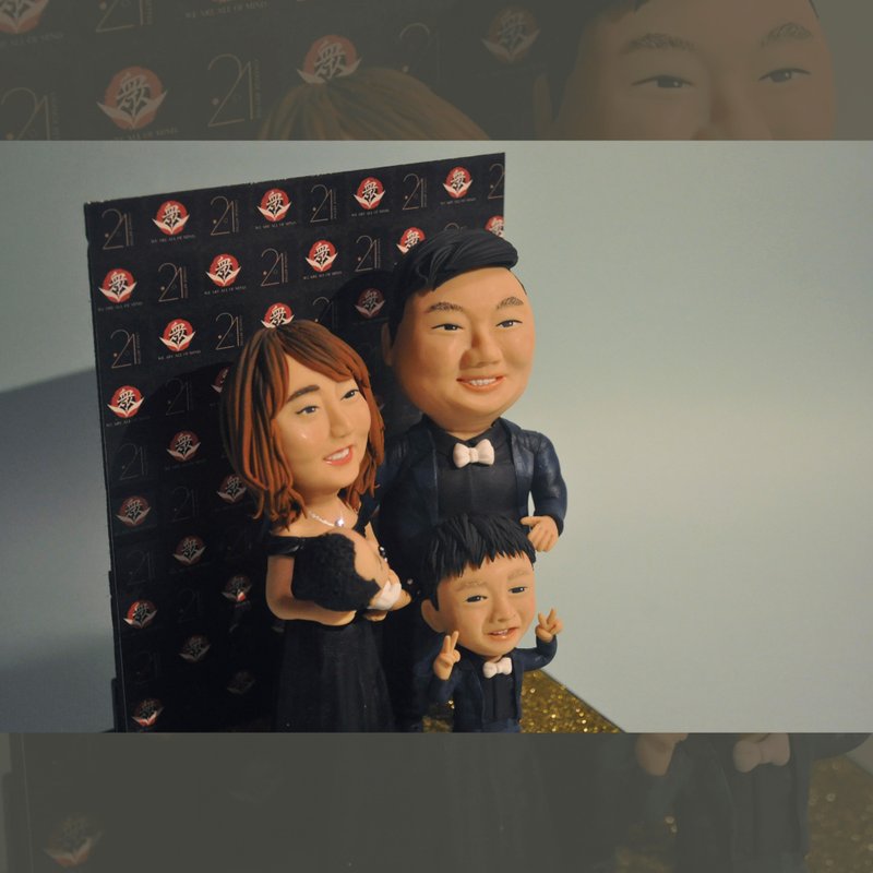 特殊訂製 客製化Q版公仔【需取得設計師估價、請勿直接下單】 - 公仔/玩偶 - 黏土 多色