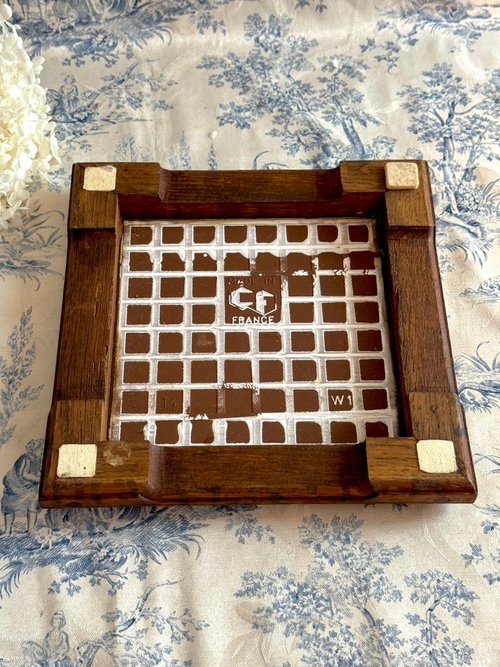 40505-フランス アンティーク 18 世紀スタイル タイル オーク フレーム