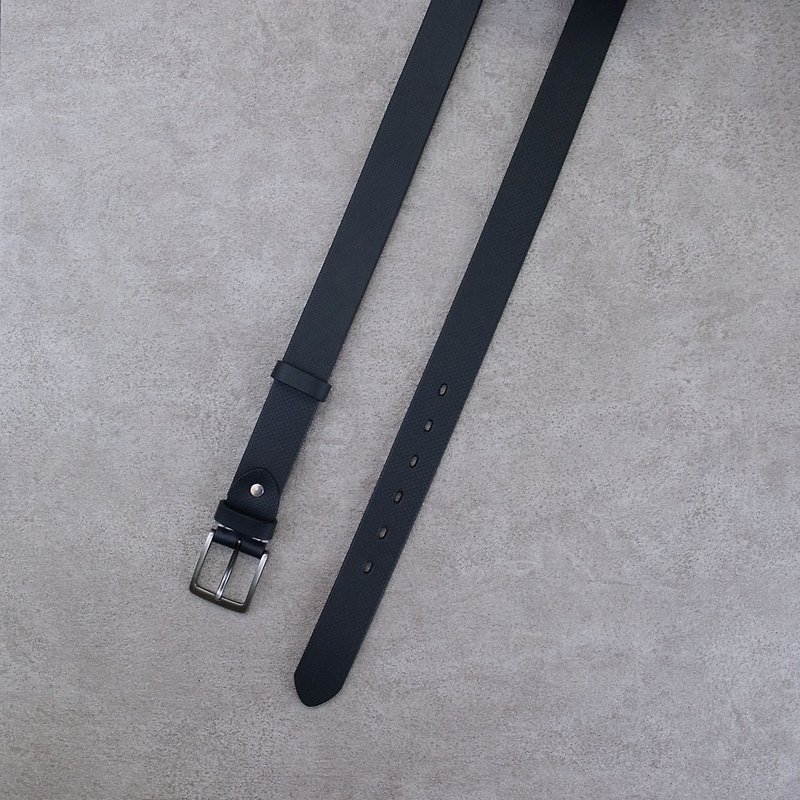 Belt belt genuine leather belt Italian leather embossed 34mm customized gift gift - เข็มขัด - หนังแท้ หลากหลายสี