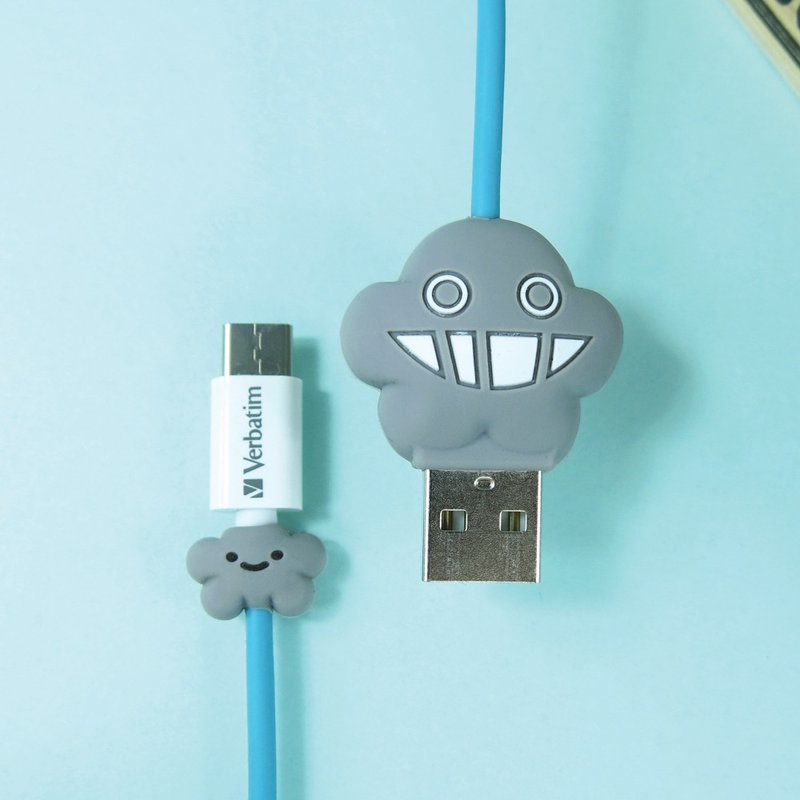 Dustykid x Verbatim 120cm 快速充電傳輸線 - 行動電源/充電線 - 其他材質 灰色