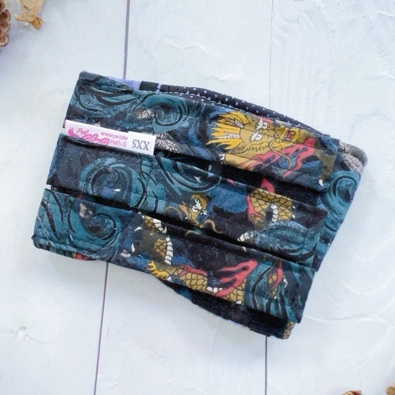 Blue Shenlong non-slip polite belt XXS size - ชุดสัตว์เลี้ยง - ผ้าฝ้าย/ผ้าลินิน หลากหลายสี