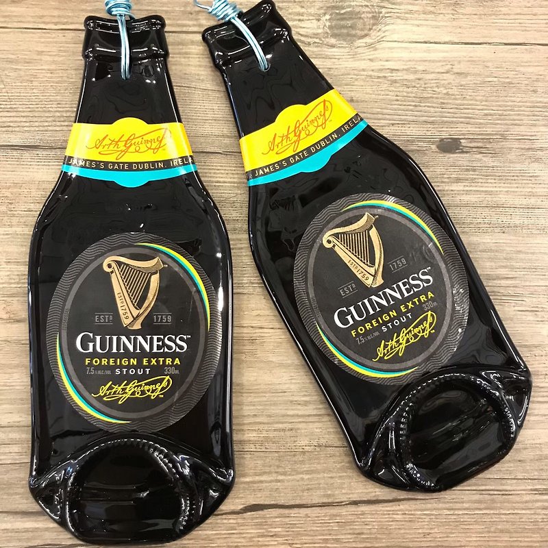 Guinness beer bottle charm hanging wall decoration - Items for Display - Glass 