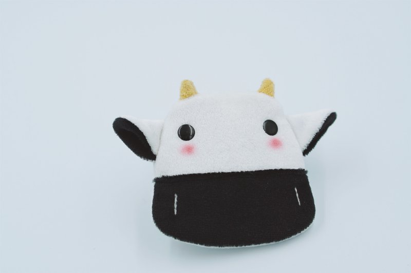 Bucute魯仔牛護身符.御守套.平安符袋/寶寶專用/手工製作/彌月禮物 - 彌月禮盒 - 聚酯纖維 白色