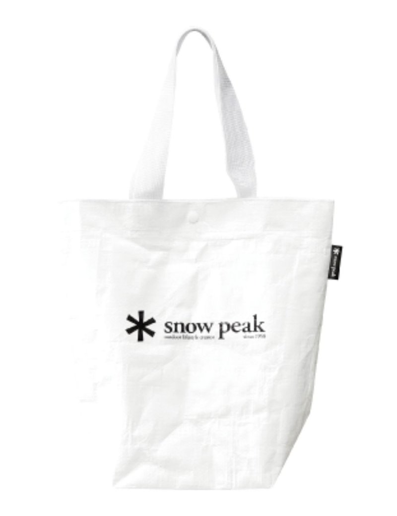 【滿額贈】Snow Peak 環保購物袋 (S) - 露營用品 - 其他材質 白色