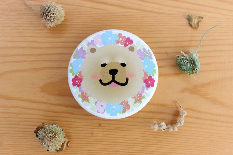 Chow Chow Big Animal Wreath with Round Frame - Makeup Brushes - Plastic Multicolor