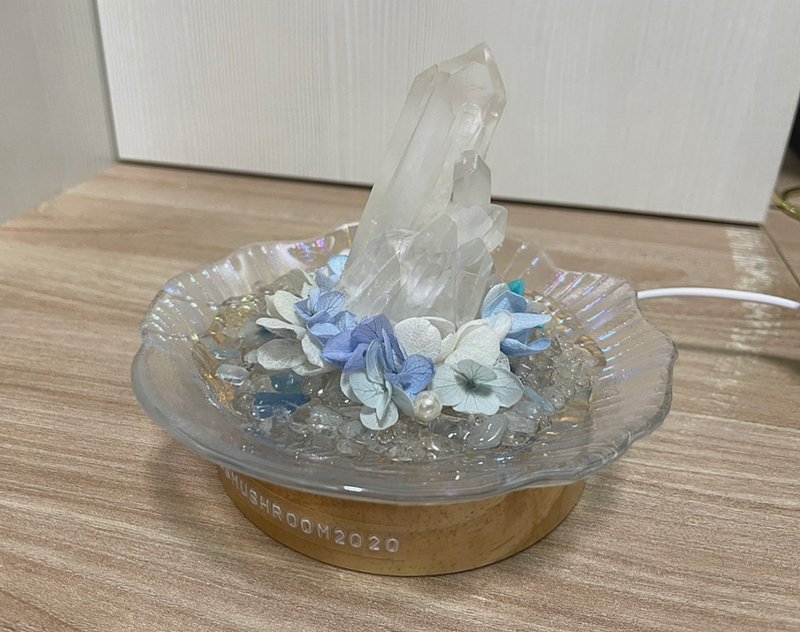 訂製 | 夏日微風貝殼小明燈 | 水晶 | 居家燈飾 - 擺飾/家飾品 - 水晶 藍色