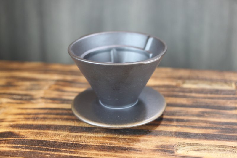【送禮好物】快速版 迷宮咖啡濾杯 原礦塗層 單人用 台灣綠工藝 - 咖啡壺/手沖壺 - 瓷 