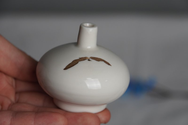 Mini Ceramic Flower Vase - Pottery & Ceramics - Pottery White