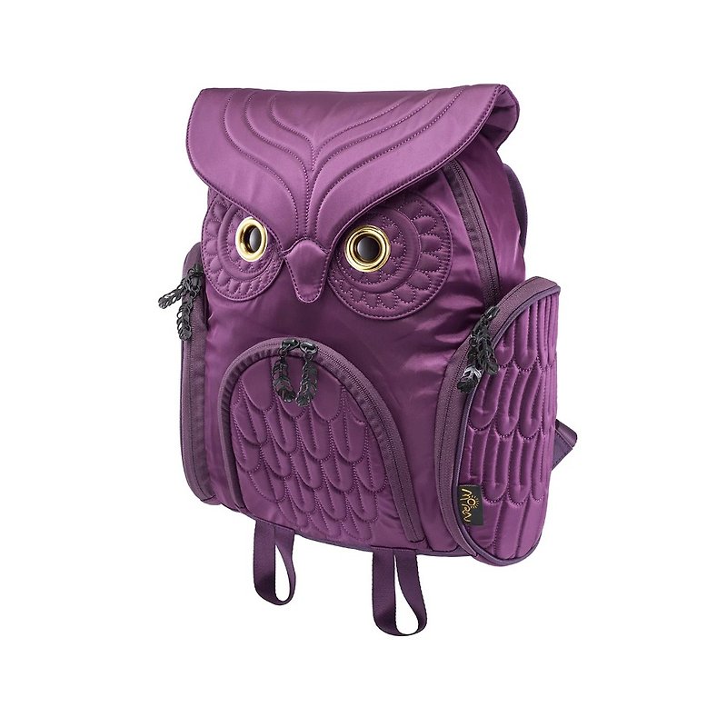 Morn Creations Classic Owl Backpack - Purple (M)