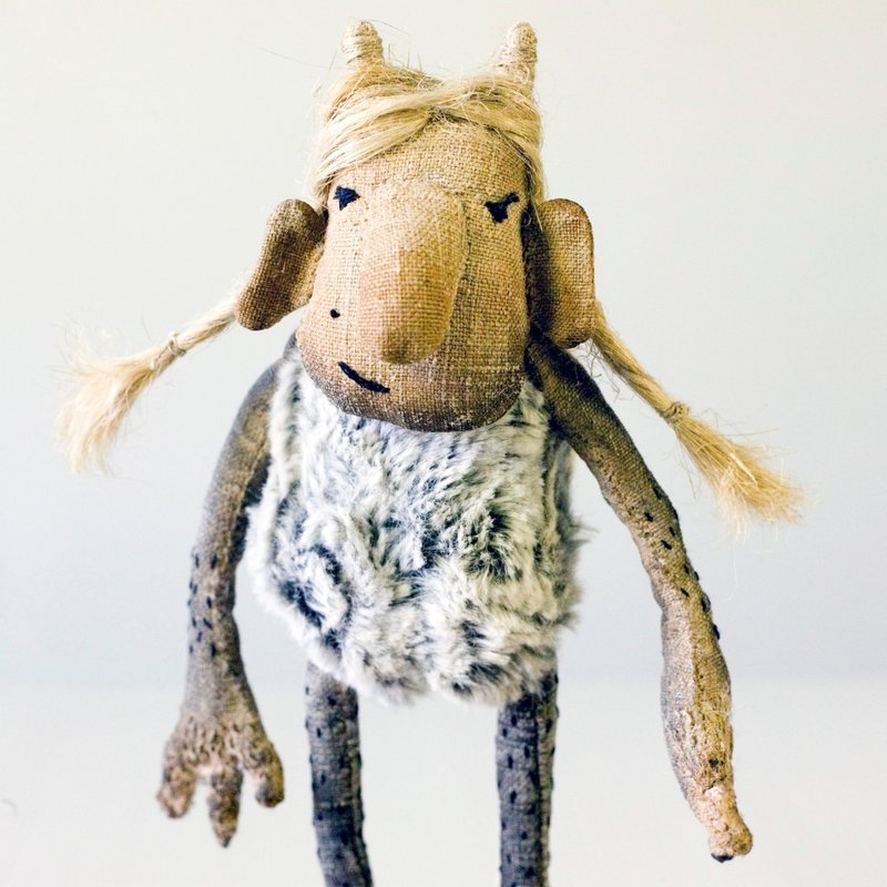 海伦 by KTZAY 维京公牛 - 寶寶/兒童玩具/玩偶 - 亞麻 灰色