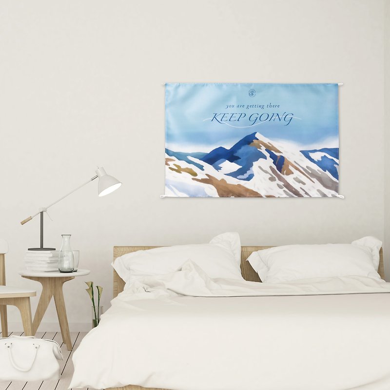 【KEEP GOING】Taiwanese Forest Wall Tapestry - Posters - Other Materials Blue