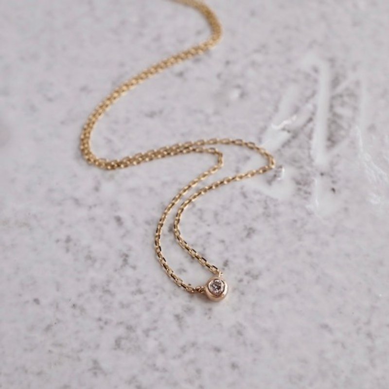 Stardust diamond necklace [P063K10YG] - Necklaces - Other Metals 