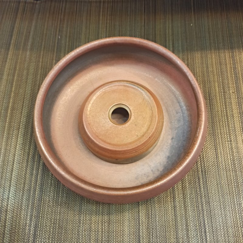 柴燒壺承茶船兩件式陳炫亨手作陶 - 茶壺/茶杯/茶具 - 陶 金色