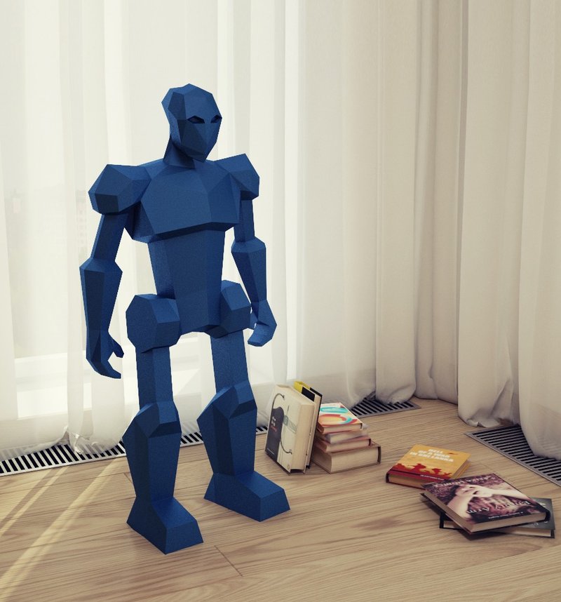 【數位】Papercraft Robot, 3D Paper Craft, DIY Paper Sculpture, DIGITAL ...