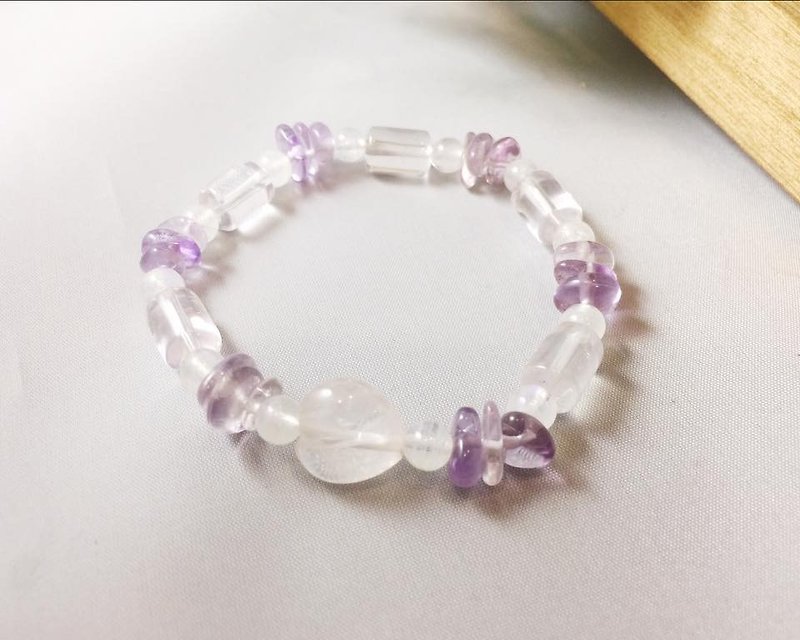 MH series of natural stone full of happiness _ - Bracelets - Gemstone Purple