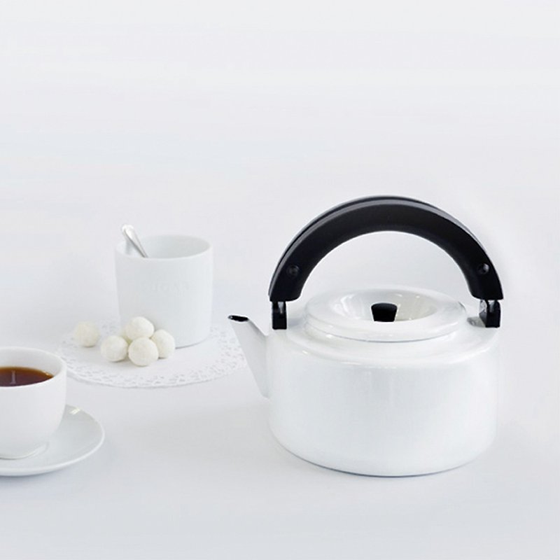 CB Japan Nordic Series Double Tea Pot - Gentleman White - เครื่องครัว - วัตถุเคลือบ ขาว
